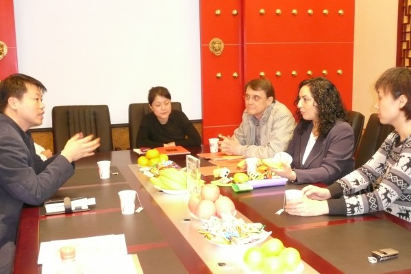 Beijing 2008 Sheri and Principal of a School