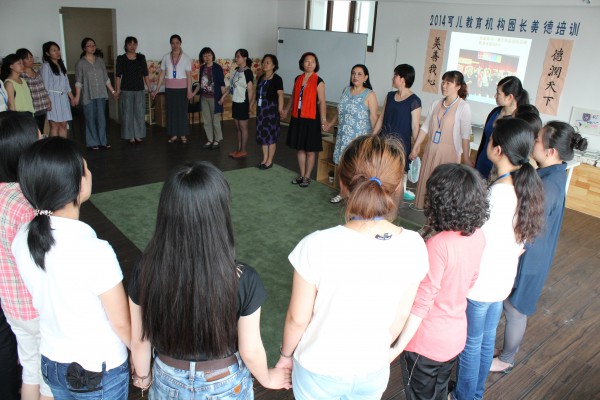 Beijing 2014: Sheri with sharing circle